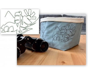 Stickserie - Hiking Wandern Line Art 1